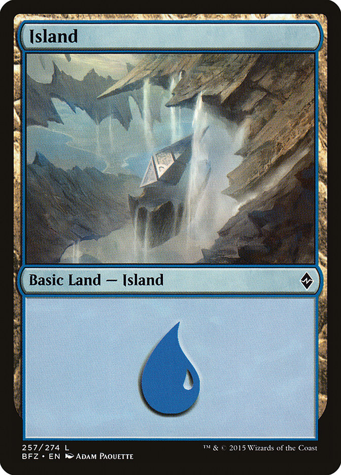 Island (257) [Battle for Zendikar] | Rock City Comics