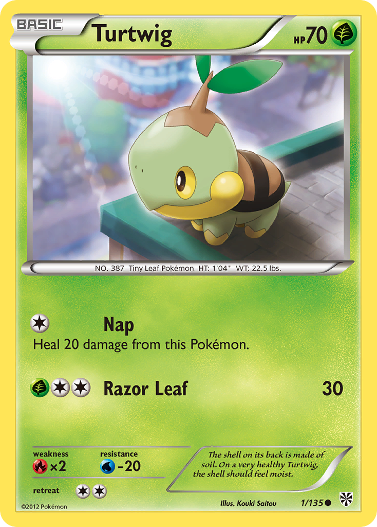 Turtwig (1/135) [Black & White: Plasma Storm] | Rock City Comics