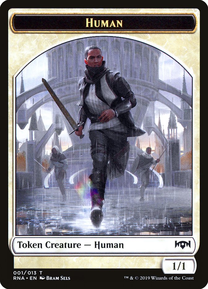 Human Token [Ravnica Allegiance Tokens] | Rock City Comics