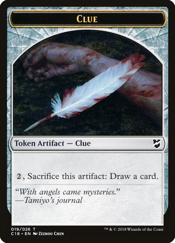 Clue Token [Commander 2018 Tokens] | Rock City Comics
