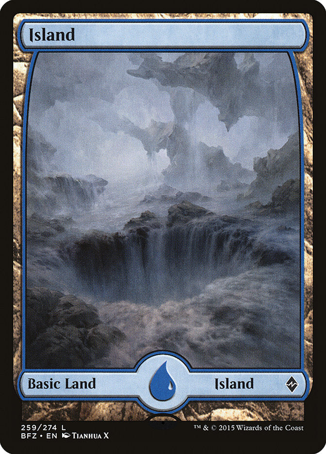 Island (259) (Full Art) [Battle for Zendikar] | Rock City Comics