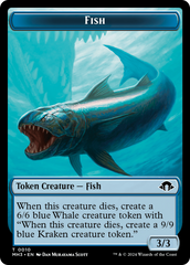 Eldrazi Spawn // Fish Double-Sided Token [Modern Horizons 3 Tokens] | Rock City Comics