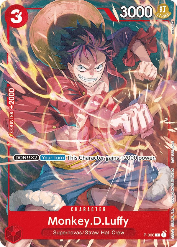 Monkey.D.Luffy (P-006) (Tournament Pack Vol. 1) [One Piece Promotion Cards] | Rock City Comics