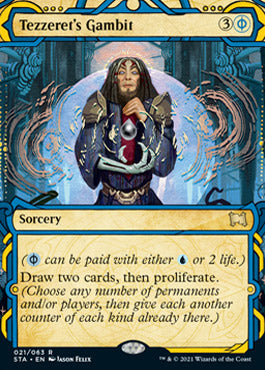 Tezzeret's Gambit (Foil Etched) [Strixhaven: School of Mages Mystical Archive] | Rock City Comics