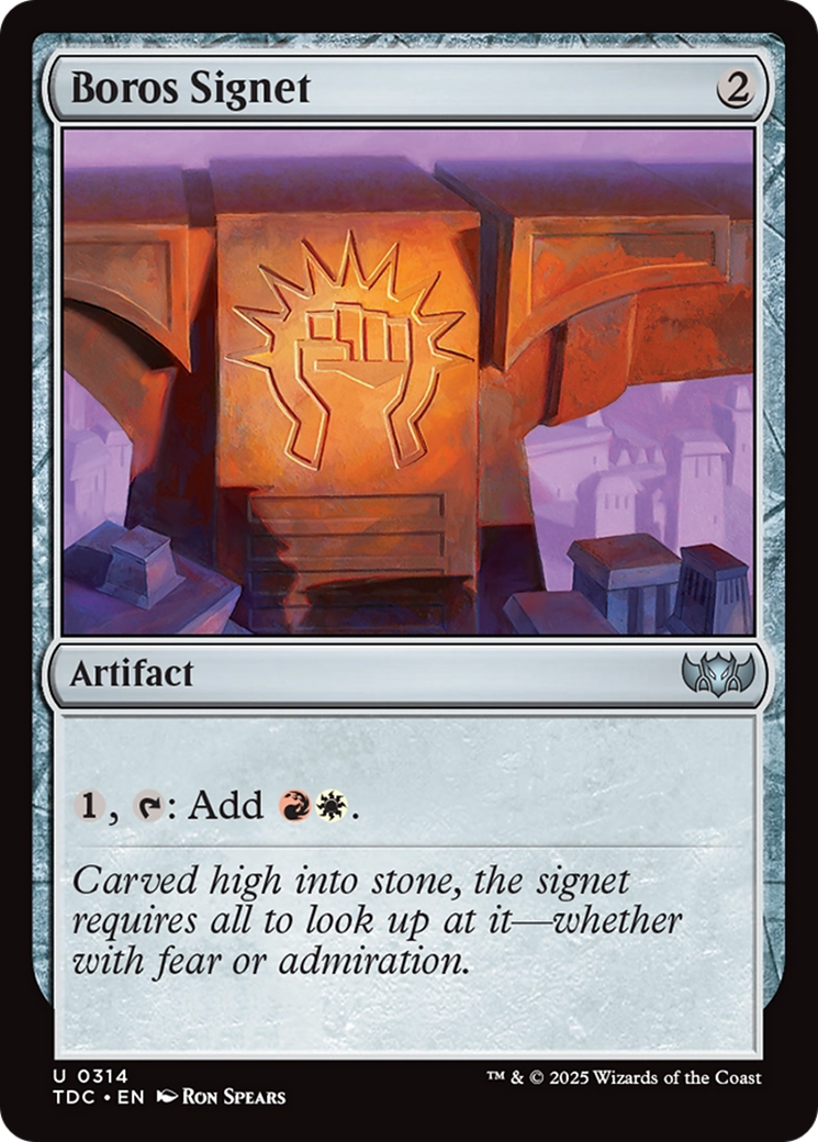 Boros Signet [Tarkir: Dragonstorm Commander] | Rock City Comics
