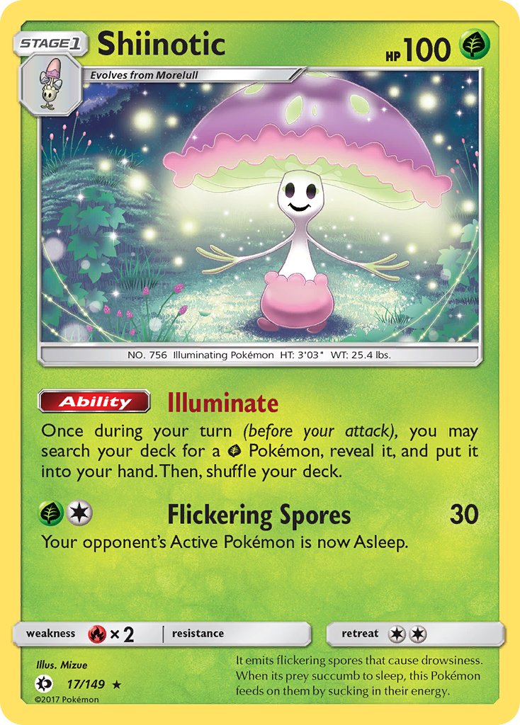 Shiinotic (17/149) (Theme Deck Exclusive) [Sun & Moon: Base Set] | Rock City Comics