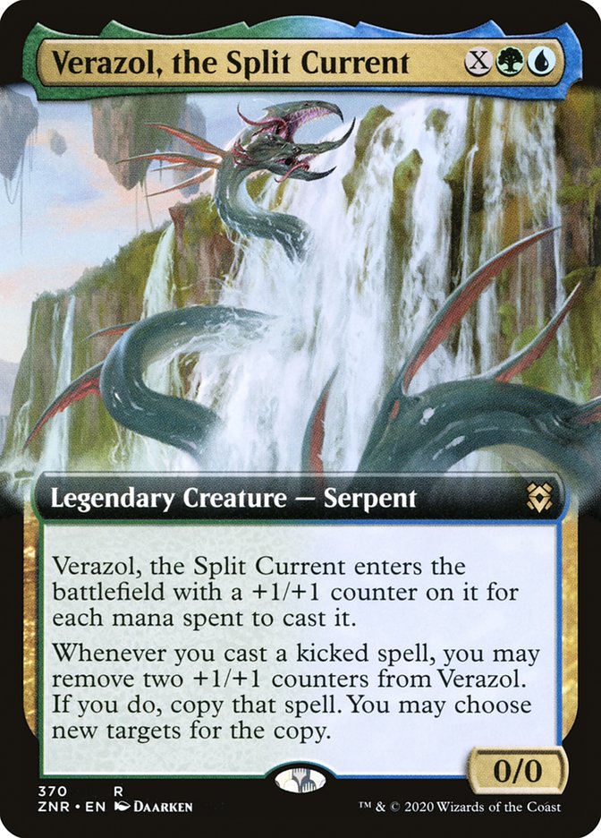 Verazol, the Split Current (Extended Art) [Zendikar Rising] | Rock City Comics