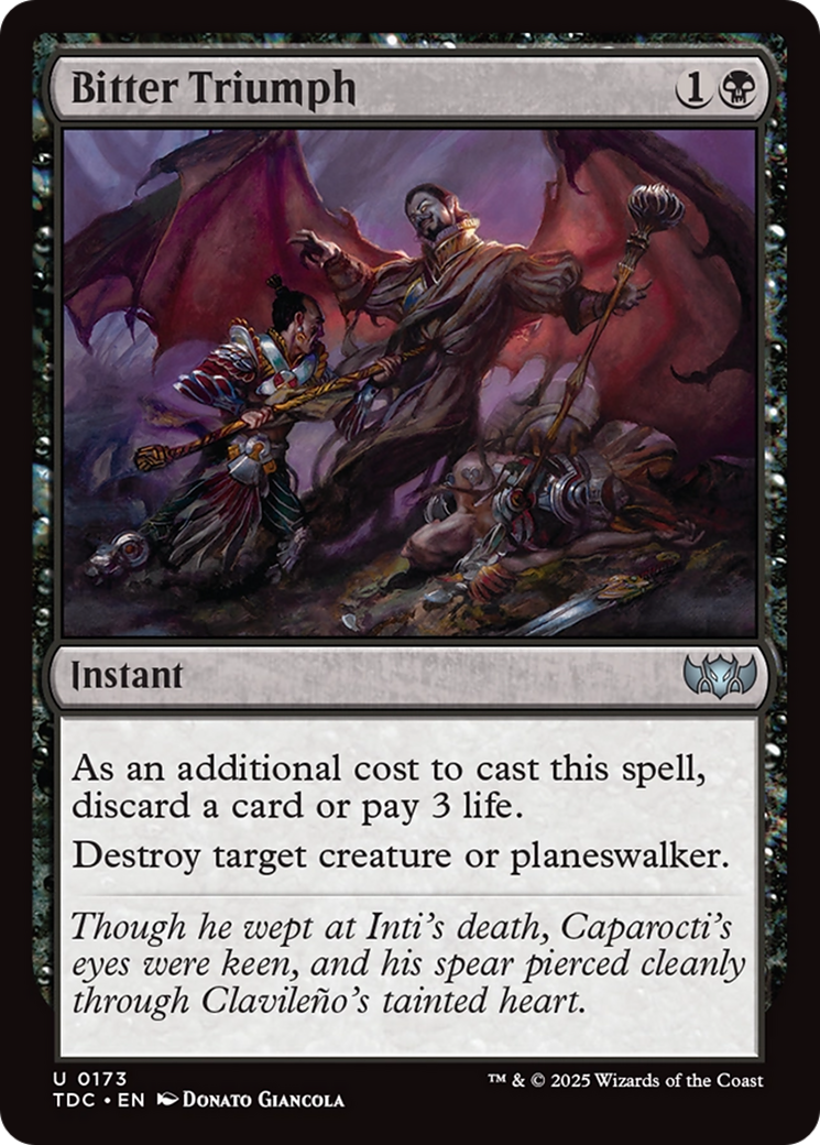 Bitter Triumph [Tarkir: Dragonstorm Commander] | Rock City Comics