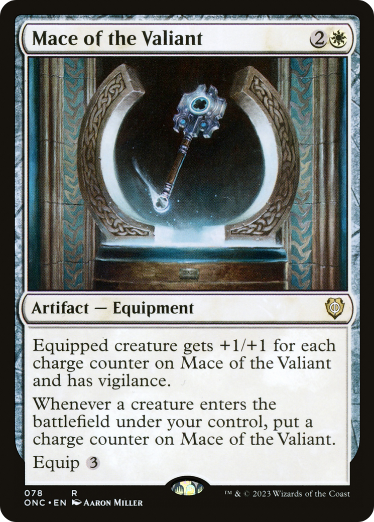 Mace of the Valiant [Phyrexia: All Will Be One Commander] | Rock City Comics