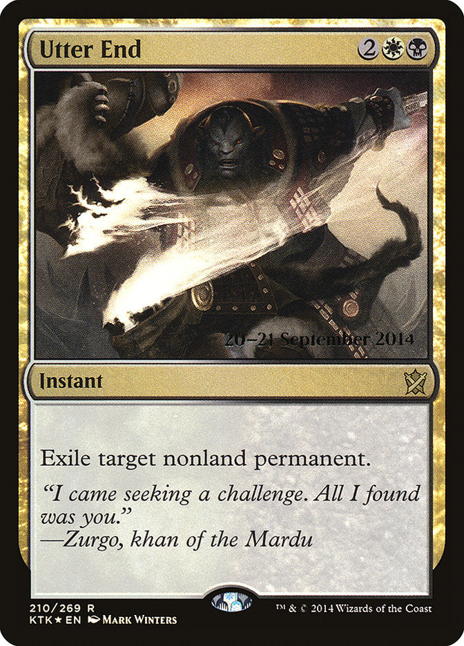 Utter End [Khans of Tarkir Prerelease Promos] | Rock City Comics