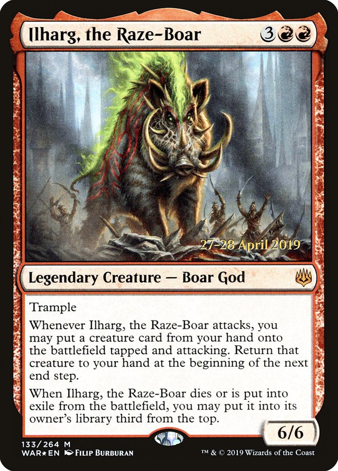 Ilharg, the Raze-Boar [War of the Spark Prerelease Promos] | Rock City Comics