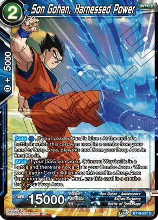 Son Gohan, Harnessed Power (BT16-027) [Realm of the Gods] | Rock City Comics