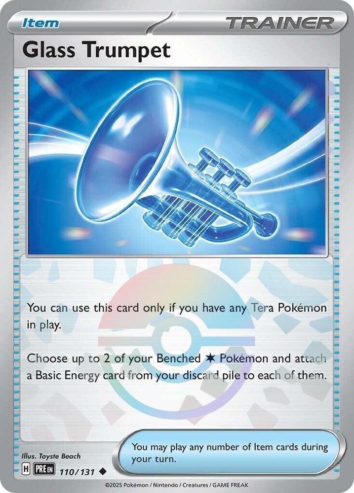 Glass Trumpet (110/131) (Poke Ball Pattern) [Scarlet & Violet: Prismatic Evolutions] | Rock City Comics