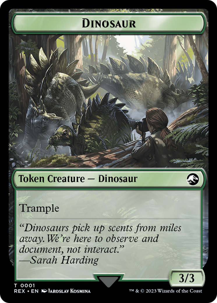 Gnome // Dinosaur (0001) Double-Sided Token [The Lost Caverns of Ixalan Tokens] | Rock City Comics