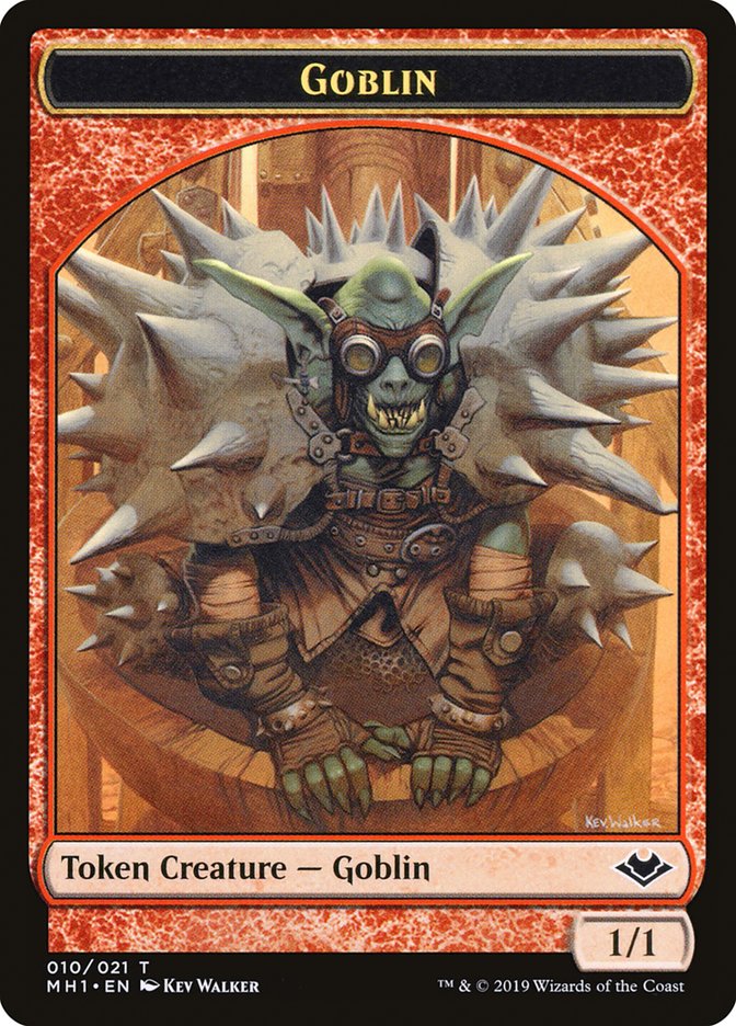 Goblin (010) // Golem (018) Double-Sided Token [Modern Horizons Tokens] | Rock City Comics