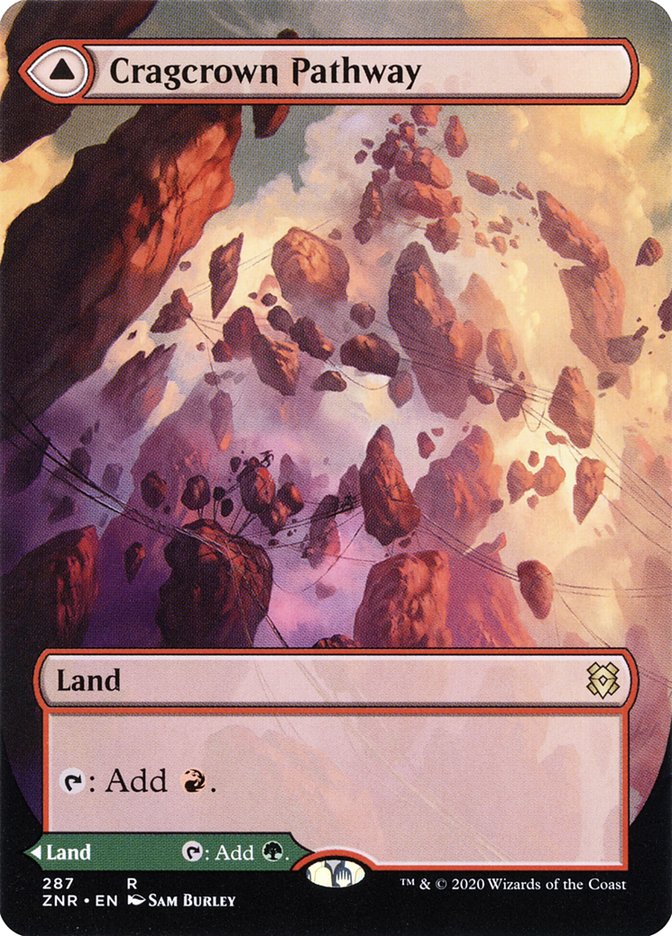 Cragcrown Pathway // Timbercrown Pathway (Borderless Alternate Art) [Zendikar Rising] | Rock City Comics