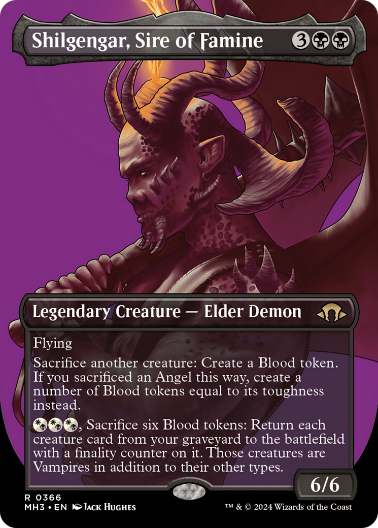 Shilgengar, Sire of Famine (Borderless) [Modern Horizons 3] | Rock City Comics