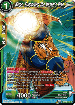 Wings, Supporting the Master's Wish (Common) (BT13-072) [Supreme Rivalry] | Rock City Comics