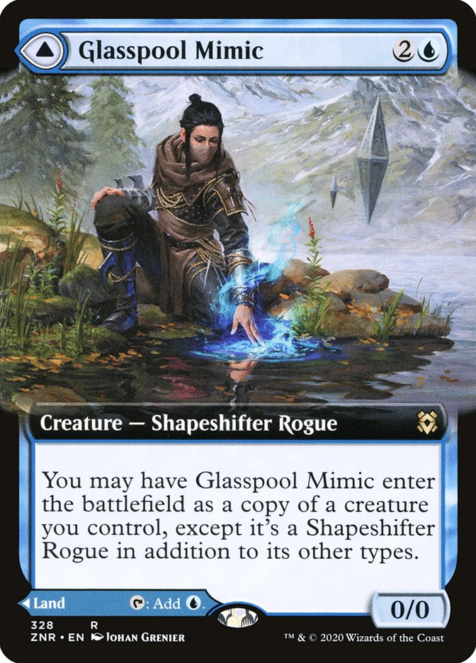 Glasspool Mimic // Glasspool Shore (Extended Art) [Zendikar Rising] | Rock City Comics