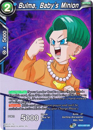 Bulma, Baby's Minion (BT11-037) [Vermilion Bloodline 2nd Edition] | Rock City Comics
