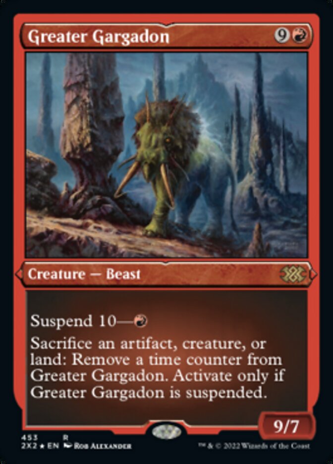 Greater Gargadon (Foil Etched) [Double Masters 2022] | Rock City Comics