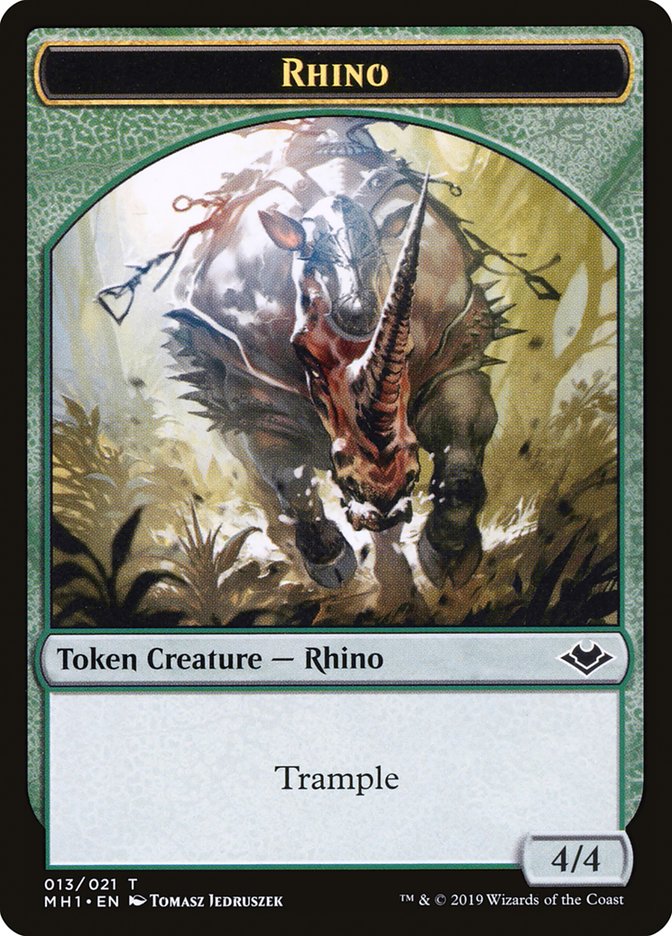 Rhino Token [Modern Horizons Tokens] | Rock City Comics