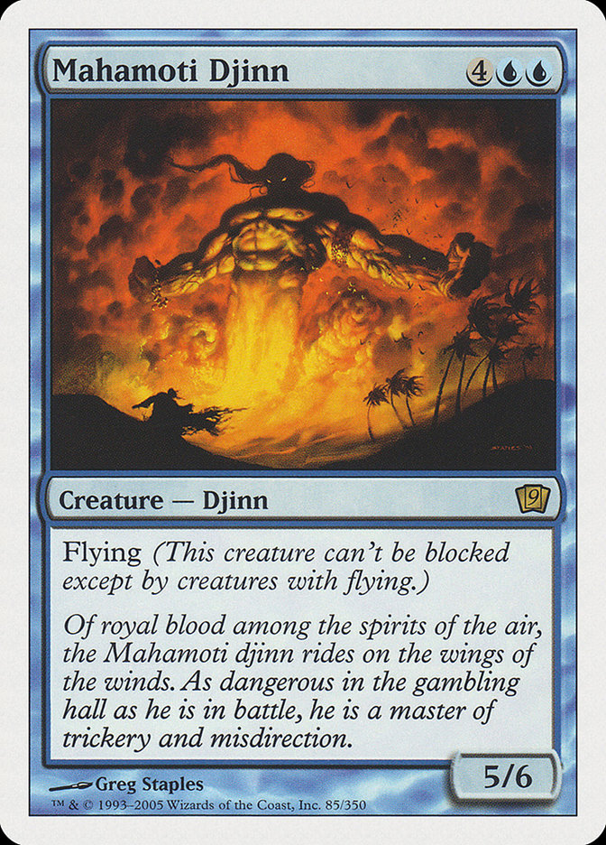 Mahamoti Djinn (9th Edition) [Oversize Cards] | Rock City Comics