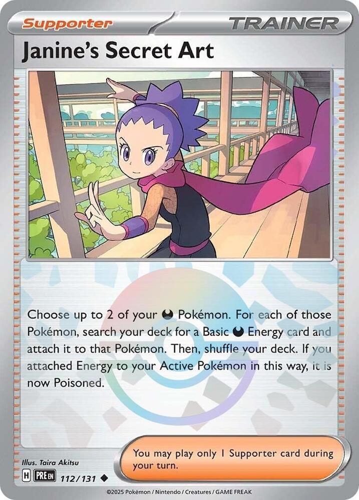 Janine's Secret Art (112/131) (Poke Ball Pattern) [Scarlet & Violet: Prismatic Evolutions] | Rock City Comics