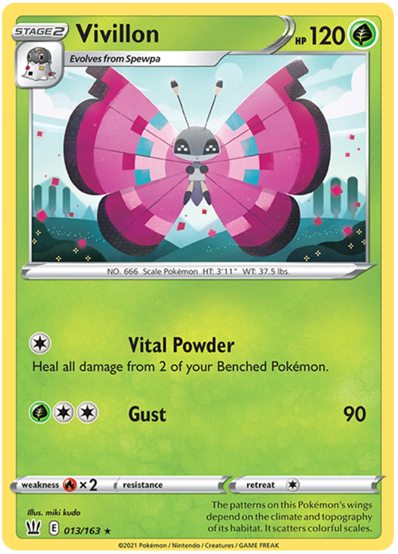 Vivillon (013/163) [Sword & Shield: Battle Styles] | Rock City Comics