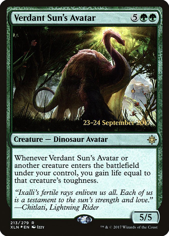 Verdant Sun's Avatar [Ixalan Prerelease Promos] | Rock City Comics