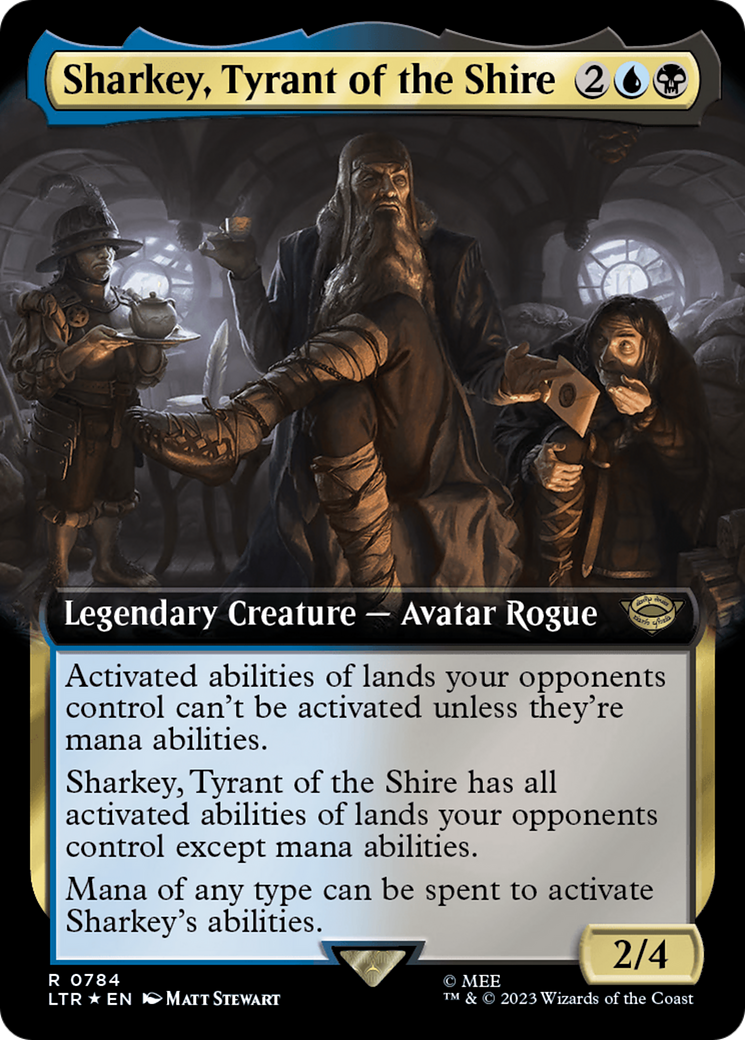 Sharkey, Tyrant of the Shire (Extended Art) (Surge Foil) [The Lord of the Rings: Tales of Middle-Earth] | Rock City Comics