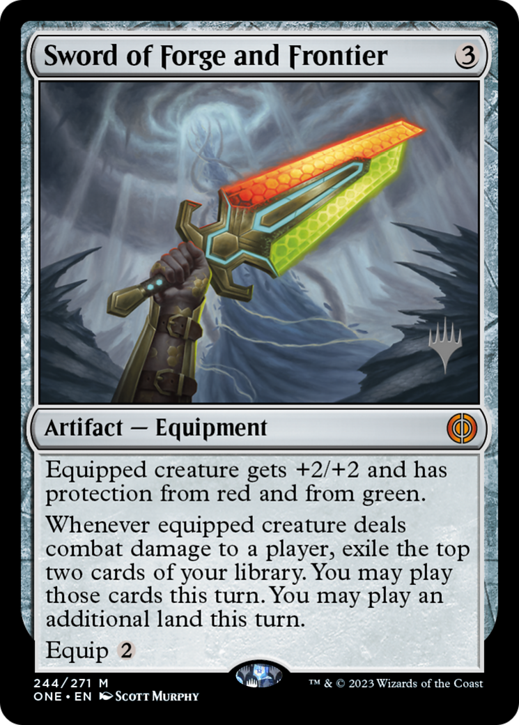 Sword of Forge and Frontier (Promo Pack) [Phyrexia: All Will Be One Promos] | Rock City Comics