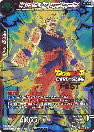 SS Son Goku, the Legend Personified (Card Game Fest 2022) (BT13-012) [Tournament Promotion Cards] | Rock City Comics