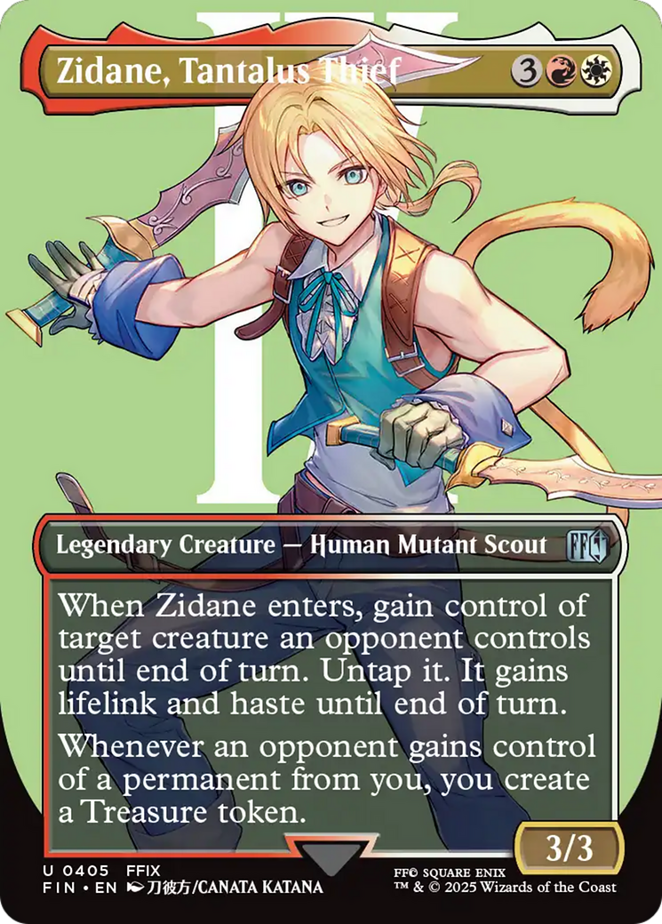 Zidane, Tantalus Thief (Borderless) [FINAL FANTASY] | Rock City Comics