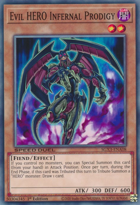 Evil HERO Infernal Prodigy [SGX3-ENA08] Common | Rock City Comics