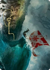 Run Ashore Art Card (Gold-Stamped Signature) [Kaldheim Art Series] | Rock City Comics