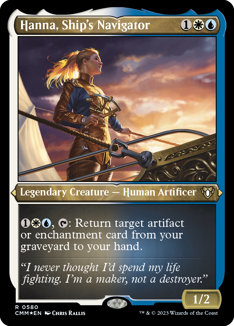 Hanna, Ship's Navigator (Foil Etched) [Commander Masters] | Rock City Comics