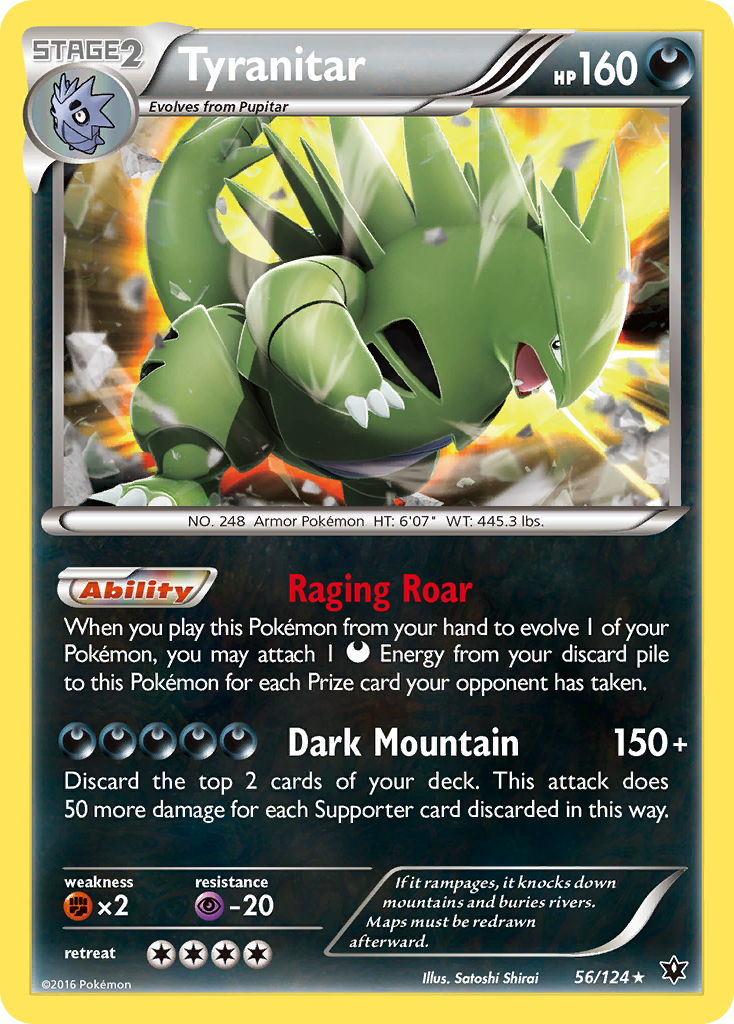 Tyranitar (56/124) [XY: Fates Collide] | Rock City Comics