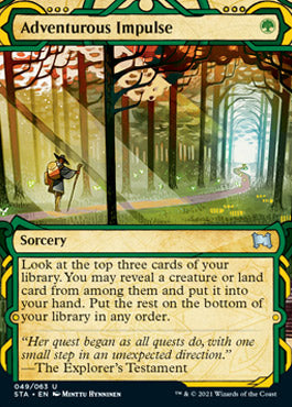 Adventurous Impulse (Foil Etched) [Strixhaven: School of Mages Mystical Archive] | Rock City Comics