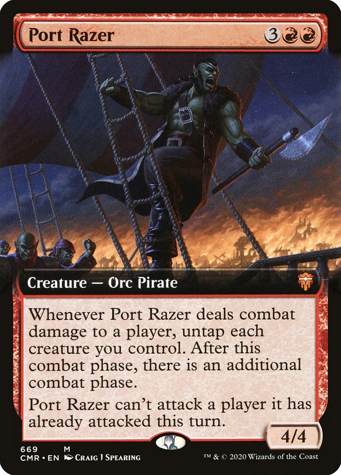 Port Razer (Extended Art) [Commander Legends] | Rock City Comics