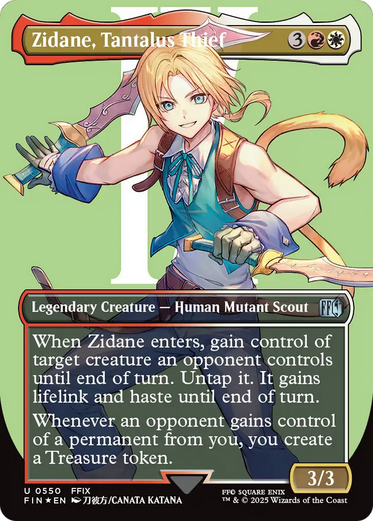 Zidane, Tantalus Thief (Borderless) (Surge Foil) [FINAL FANTASY] | Rock City Comics