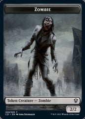 Zombie // Horror Double-Sided Token [Commander 2021 Tokens] | Rock City Comics