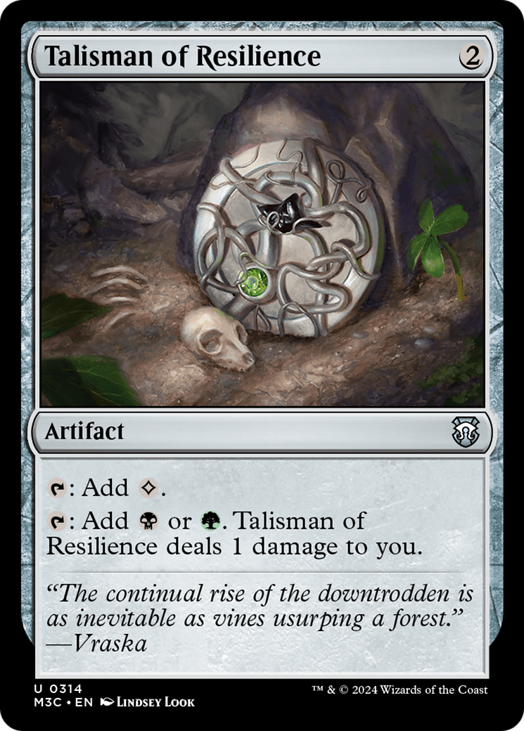 Talisman of Resilience (Ripple Foil) [Modern Horizons 3 Commander] | Rock City Comics