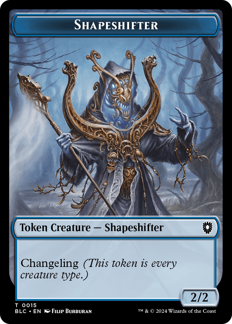 Pest // Shapeshifter Double-Sided Token [Bloomburrow Commander Tokens] | Rock City Comics