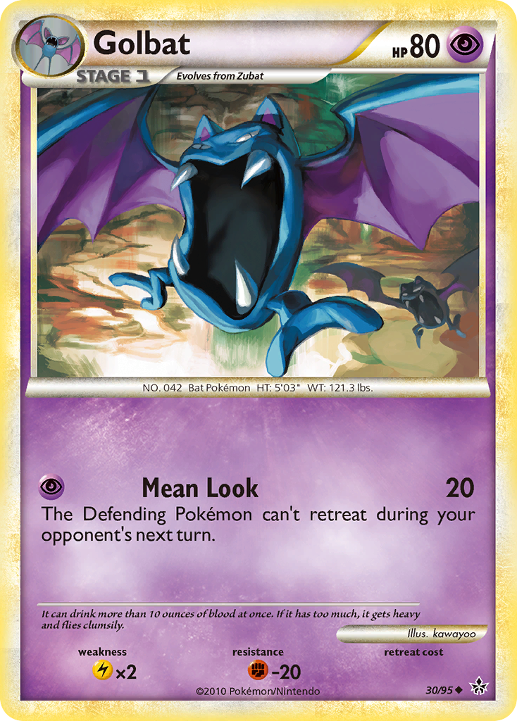 Golbat (30/95) [HeartGold & SoulSilver: Unleashed] | Rock City Comics