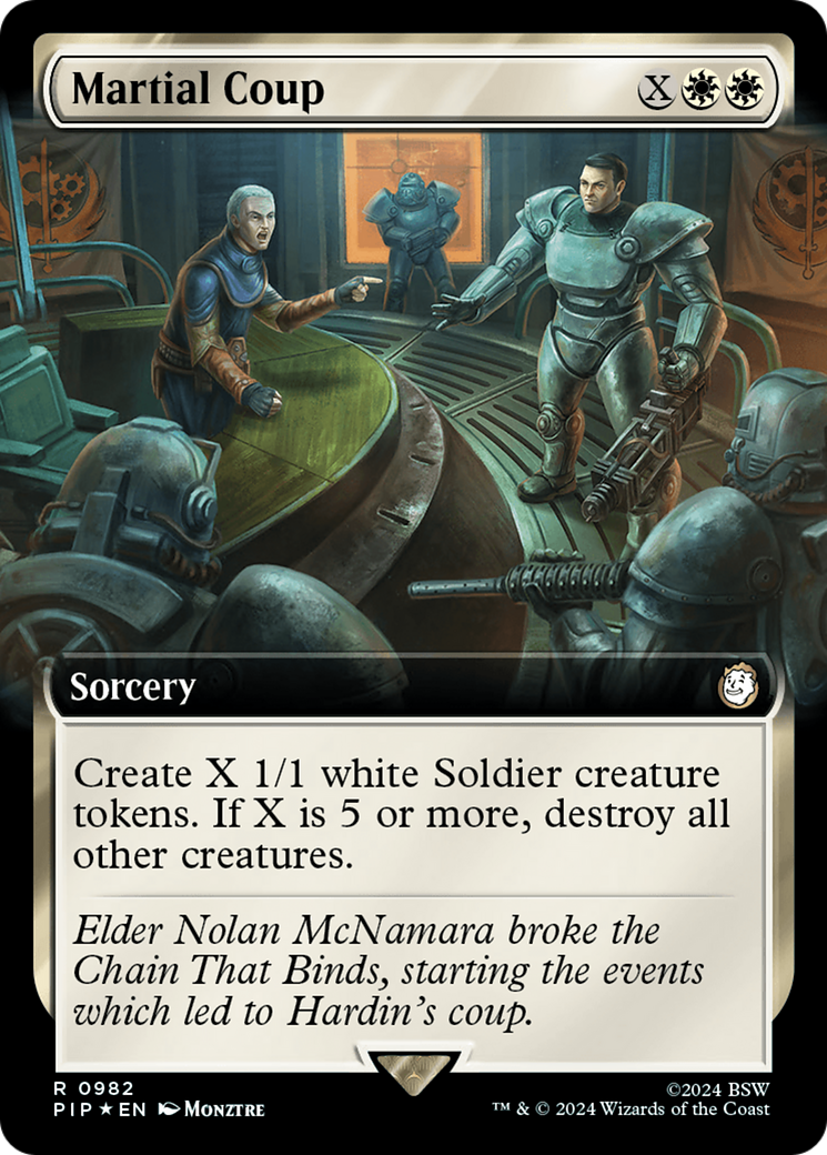 Martial Coup (Extended Art) (Surge Foil) [Fallout] | Rock City Comics