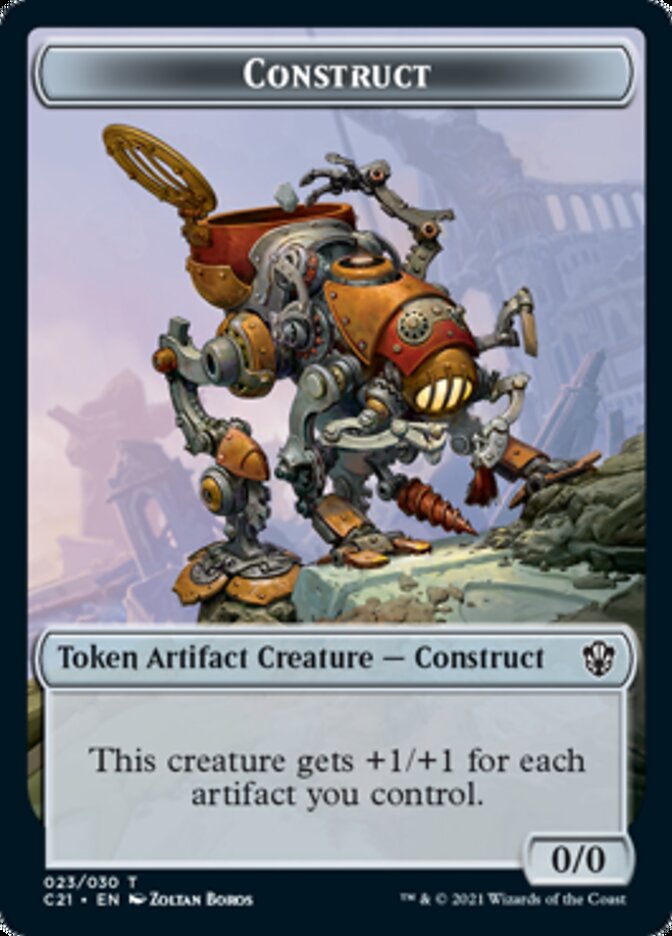 Copy // Construct (030) Double-Sided Token [Commander 2021 Tokens] | Rock City Comics