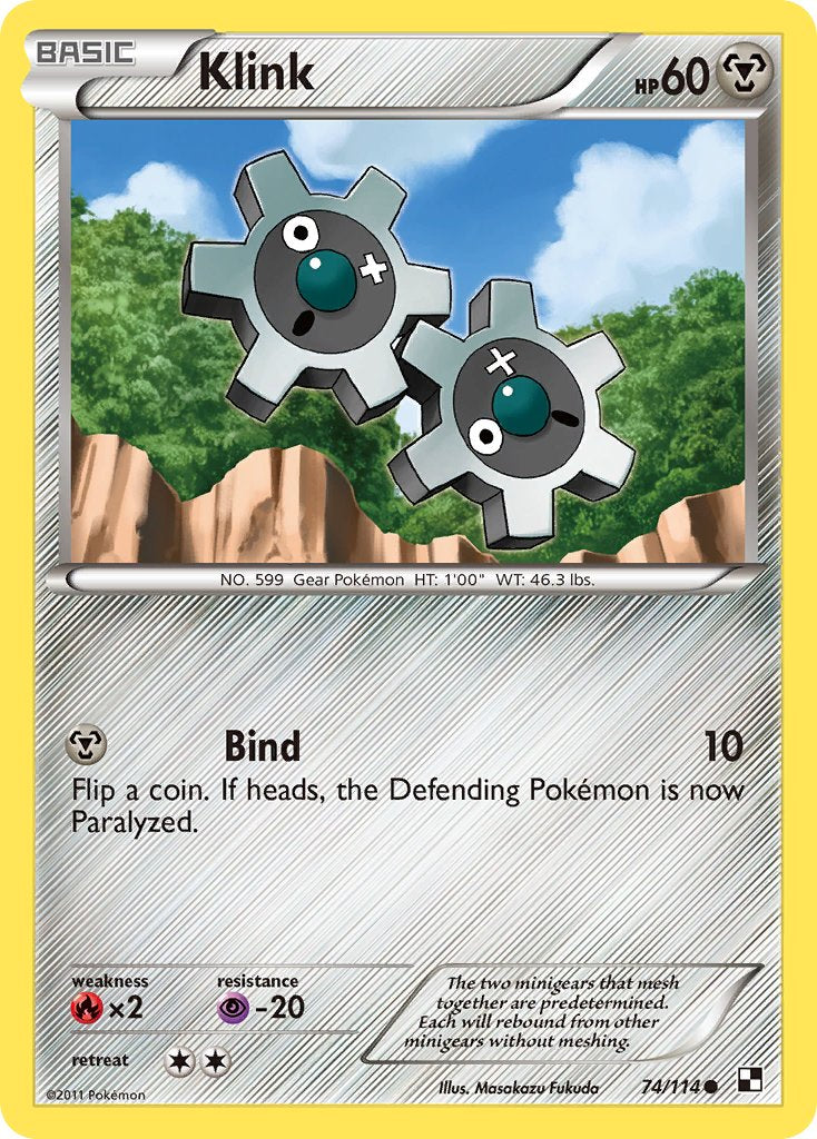 Klink (74/114) (Cracked Ice Holo) (Blister Exclusive) [Black & White: Base Set] | Rock City Comics