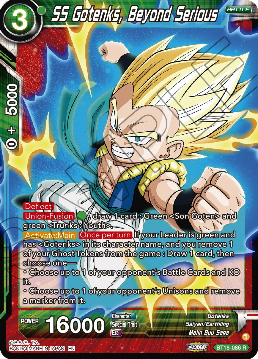 SS Gotenks, Beyond Serious (BT18-086) [Dawn of the Z-Legends] | Rock City Comics