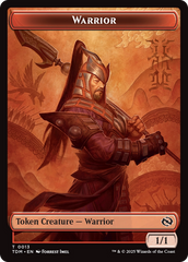Goblin // Warrior Double-Sided Token [Tarkir: Dragonstorm Tokens] | Rock City Comics
